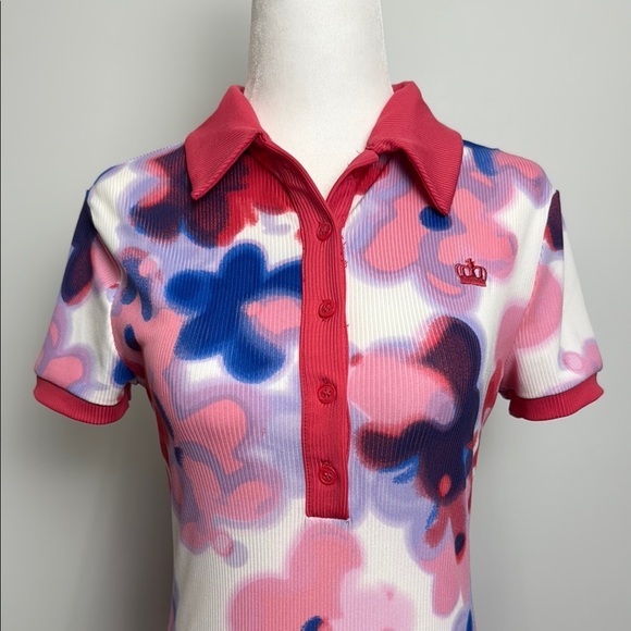 Juicy Couture Polo Mini Dress Floral - Picture 8 of 15